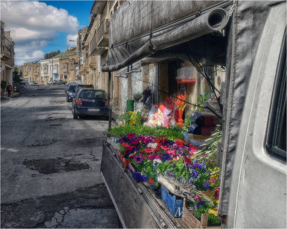 photo "Flower shop" tags: travel, city, technics, Мальта