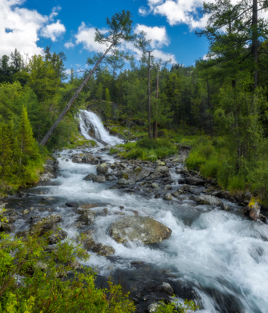 photo "***" tags: landscape, nature, travel, mountains, river, Алтай, водопад