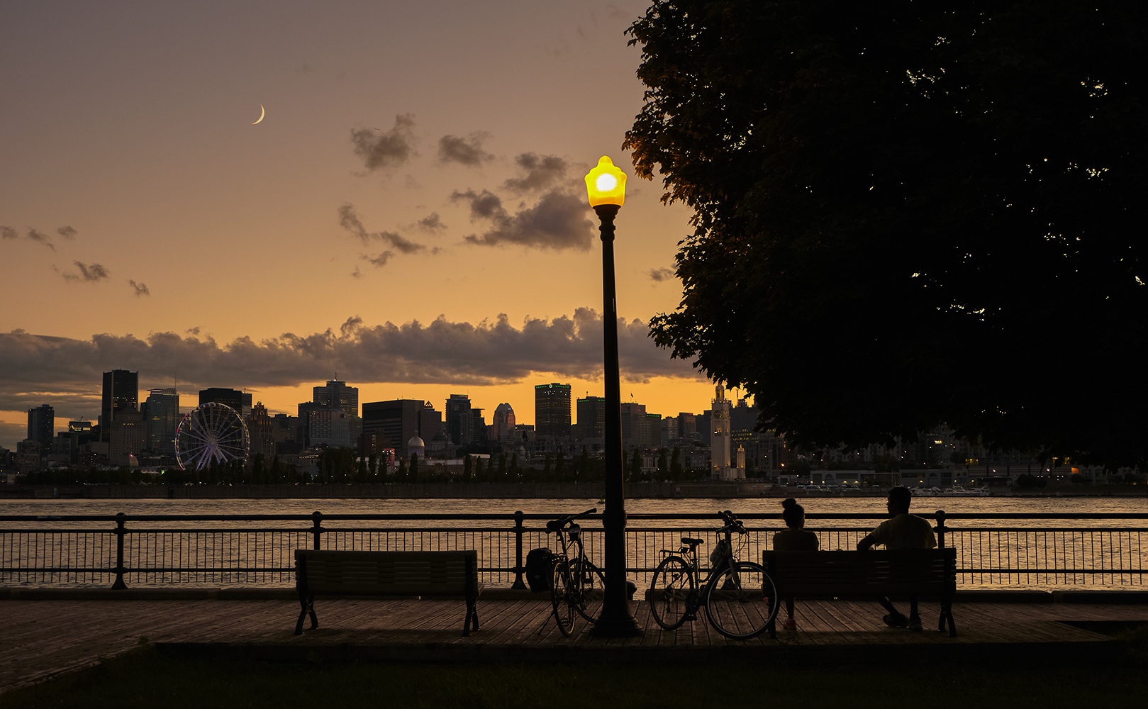 photo "Тихий вечер" tags: landscape, city, evening, river, Город