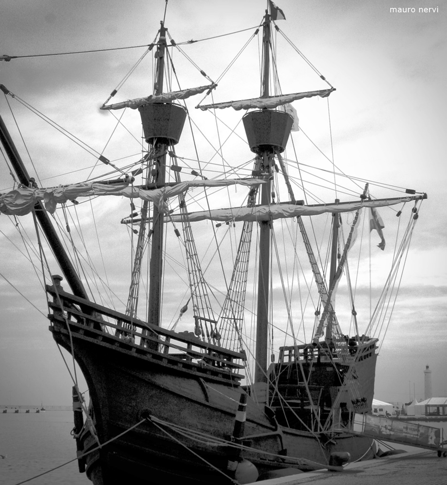 photo "sailing ship" tags: black&white, 