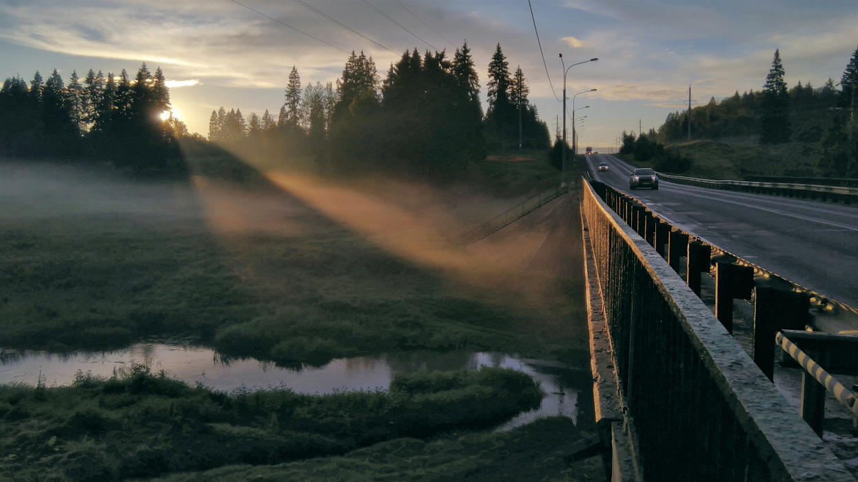 фото "Вечер у дороги (2)" метки: пейзаж, 