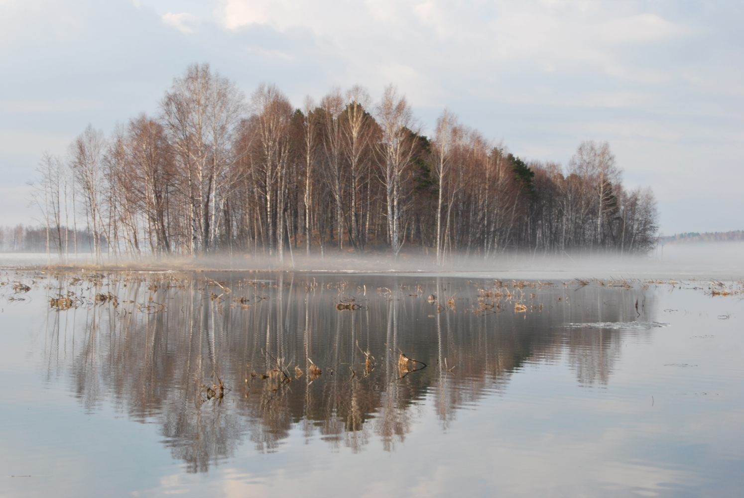 photo "***" tags: landscape, fog, lake, morning, sunrise, Увильды, урал