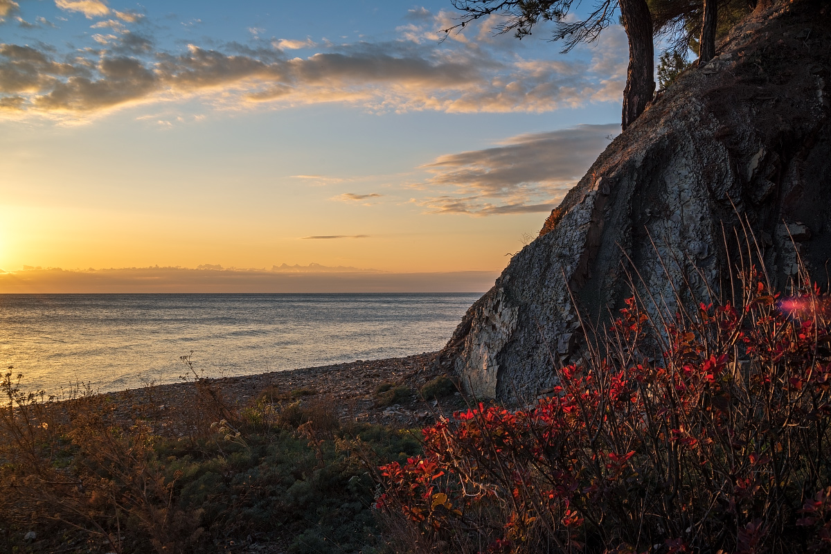 фото "Осенний вечер у моря" метки: пейзаж, 