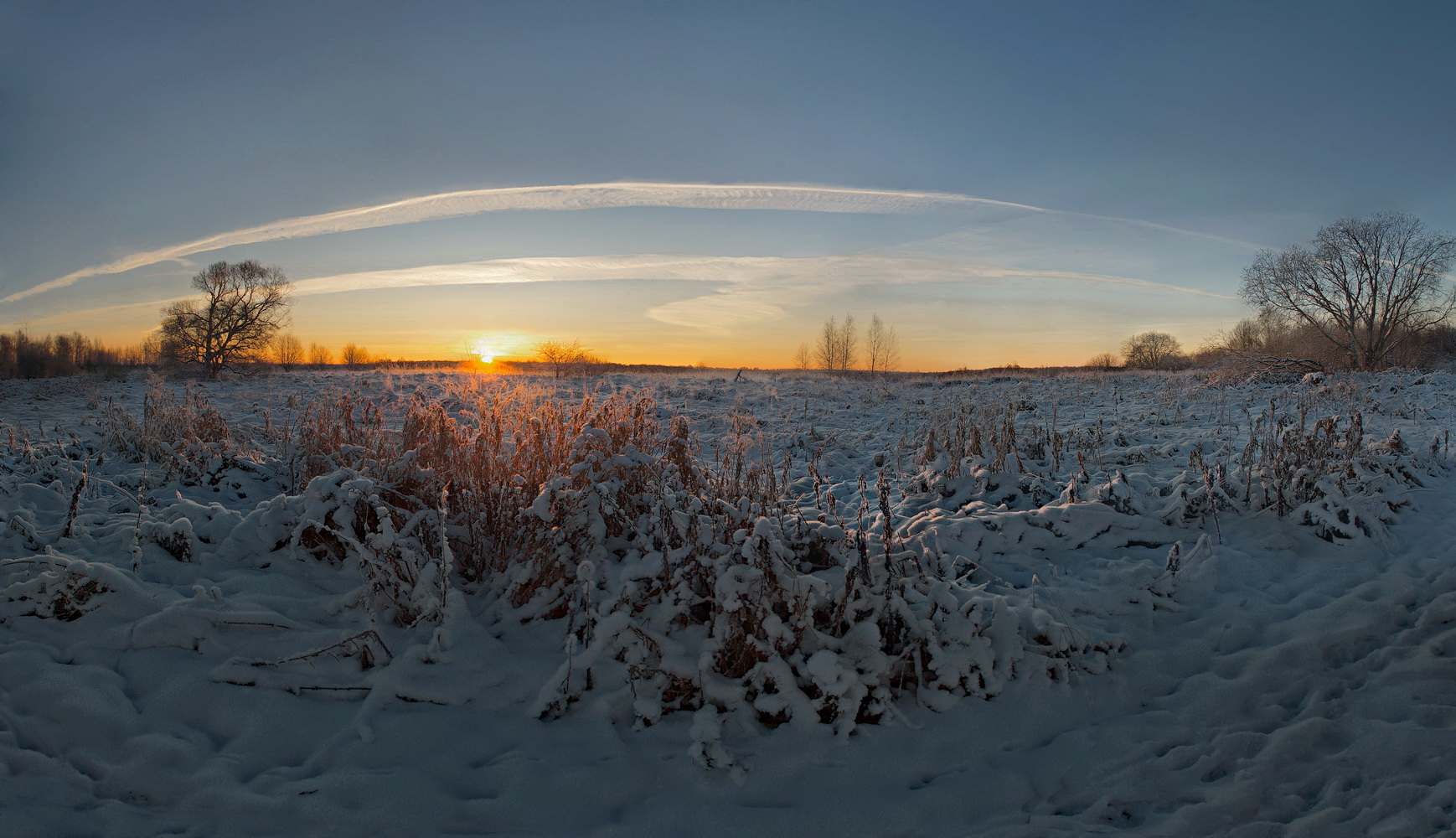 photo "***" tags: landscape, nature, evening, snow, sun, winter