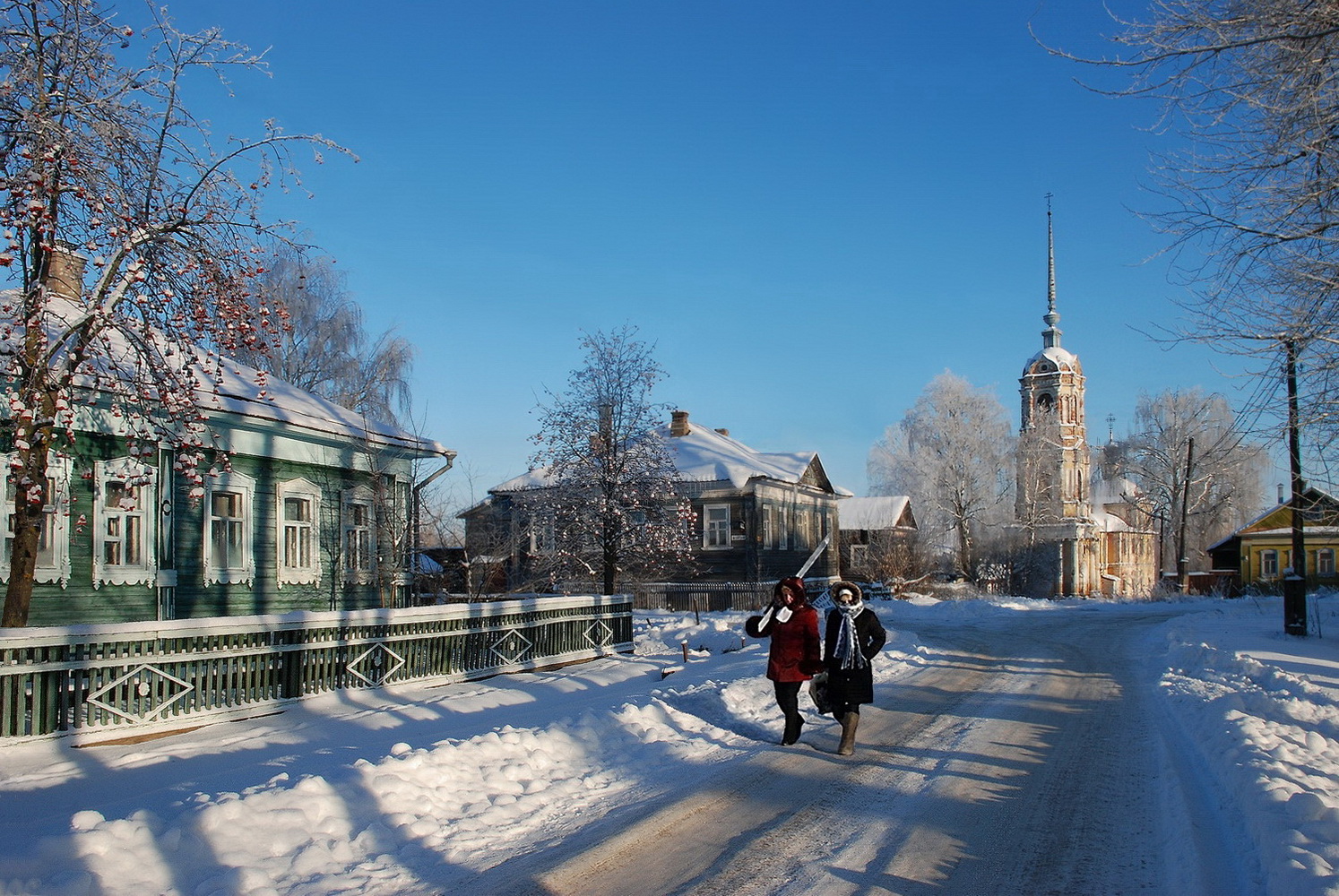 photo "***" tags: nature, landscape, city, snow, winter, г. Кашин