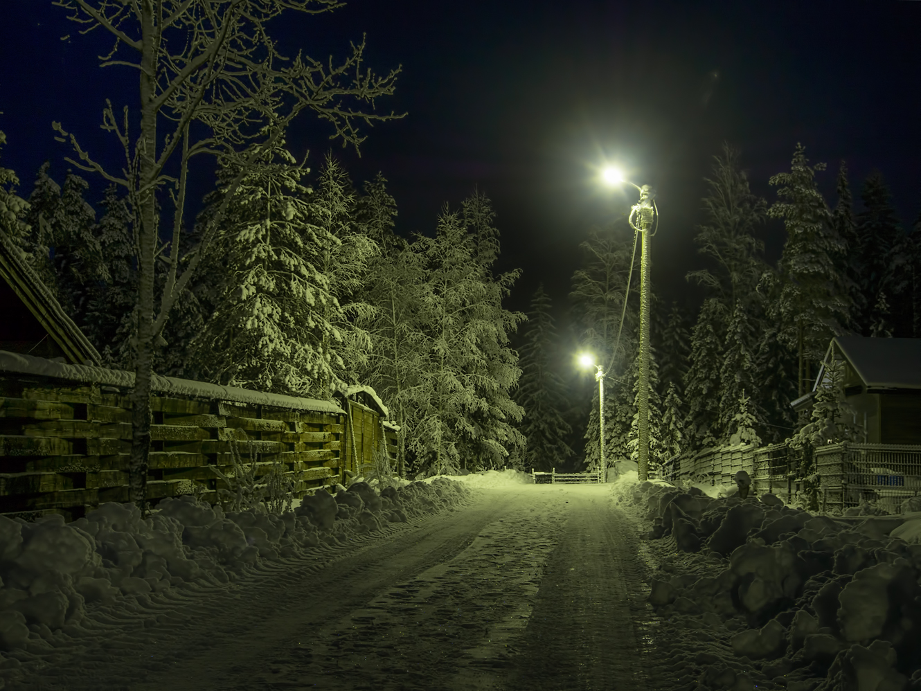 фото "Перед Рождеством" метки: пейзаж, Ленинградская область, вечер, дача