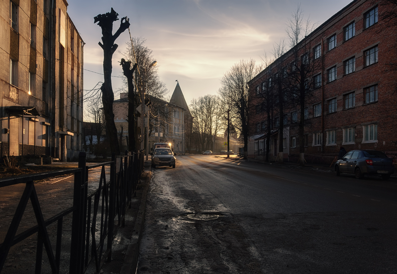 photo "***" tags: landscape, city, evening, winter, Смоленск