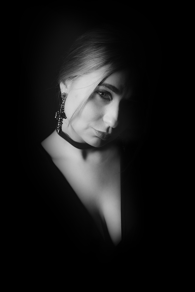 фото "Woman in Black" метки: портрет, ретро, черно-белые, 