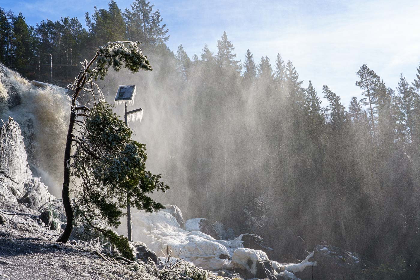 photo "Icy morning" tags: landscape, nature, Ice, Landscape, waterfall, winter