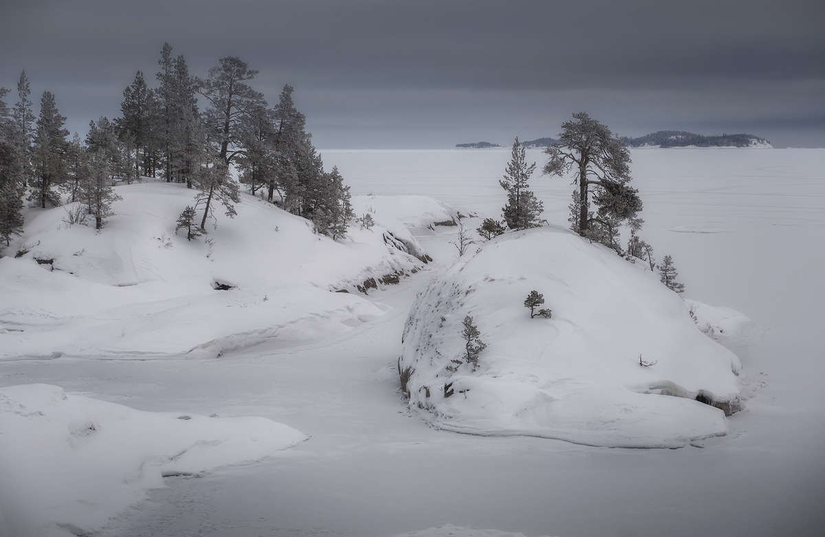 photo "***" tags: landscape, Karelia, winter, Ладога, шхеры