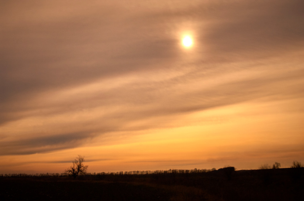 photo "***" tags: landscape, nature, clouds, evening, spring, sun, sunset, арт, даль, желтое