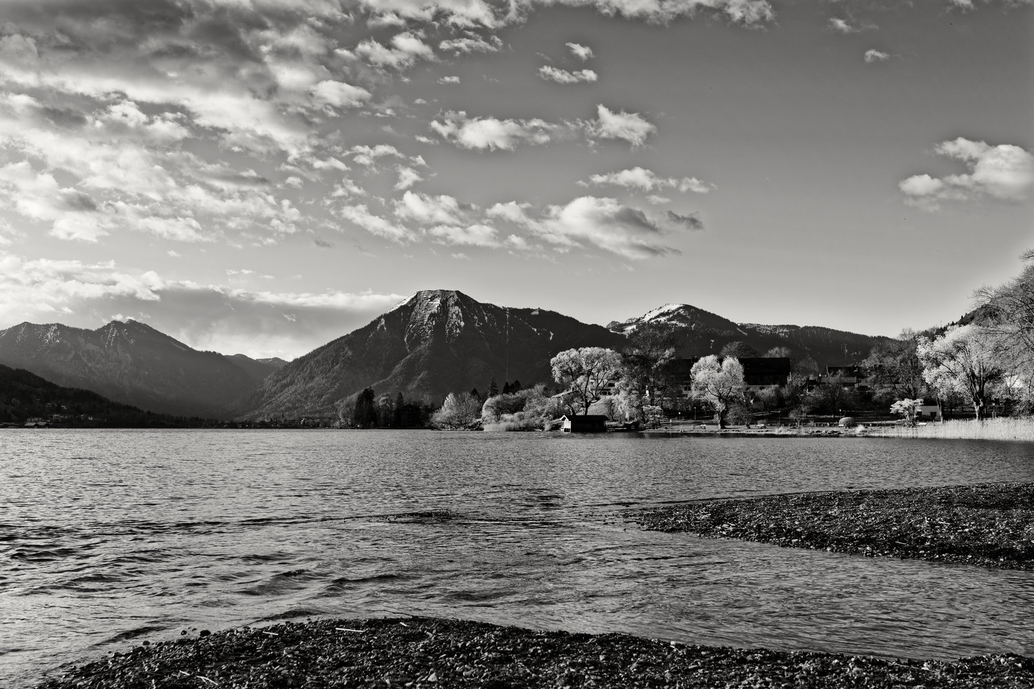 photo "municipality "Bad Wiessee"" tags: landscape, black&white, Europe