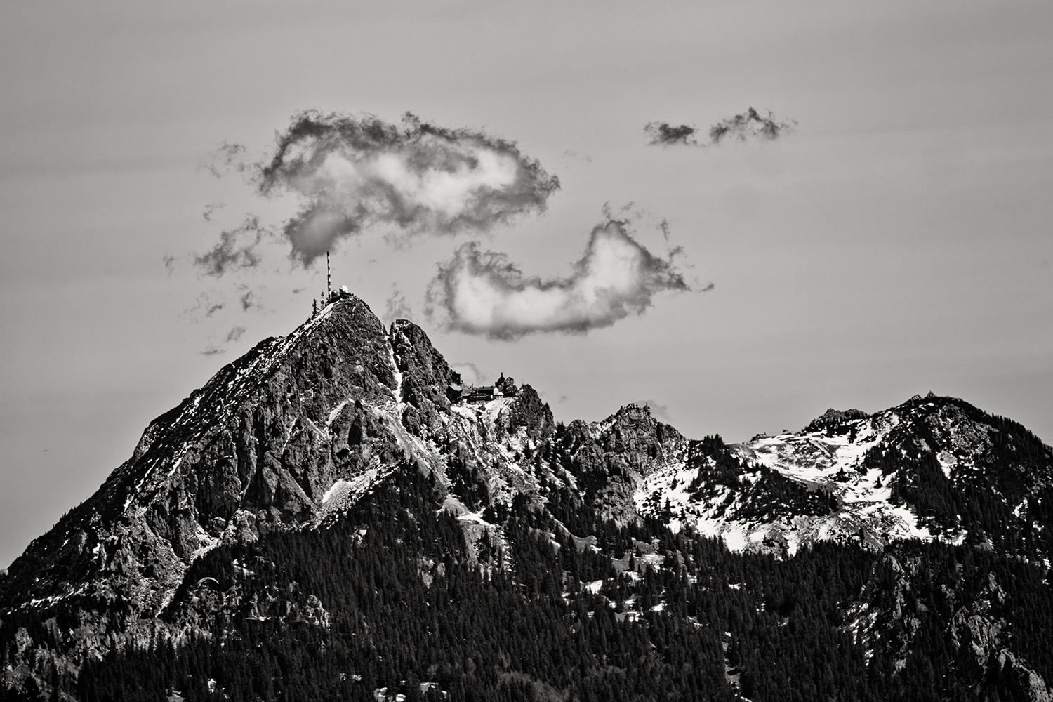 photo "Wendelstein" tags: landscape, black&white, Europe