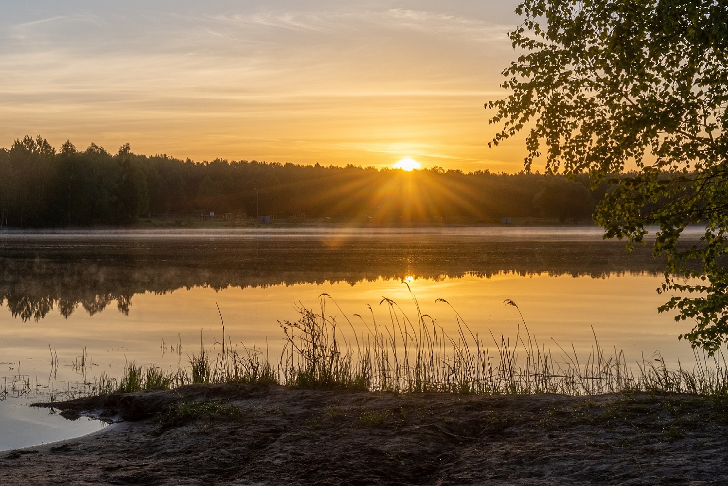 photo "***" tags: landscape, morning, Восход, Речка, луч