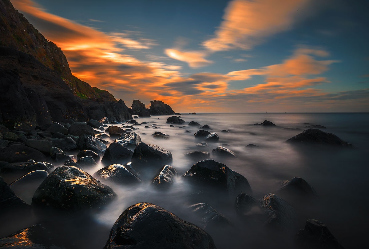 photo "Portmuck" tags: landscape, nature, Ireland, clouds, summer, sunset, water