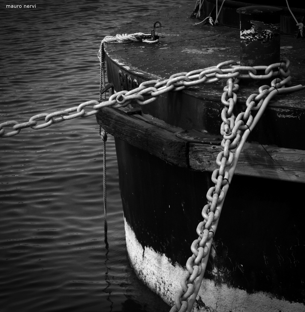 photo "in the port" tags: black&white, 