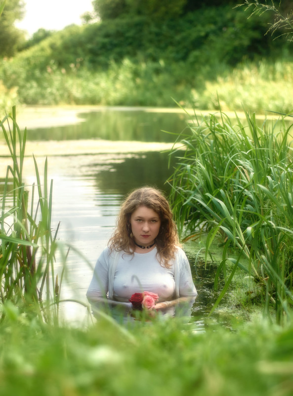 photo "***" tags: portrait, nature, Dryad, girl, river, summer, арт, модель, настроение, портрет девушка