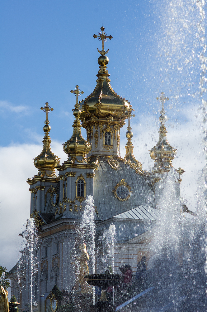 photo "***" tags: architecture, travel, Russia, Sony-a580, St. Petersburg, autumn, sky, water, Петергоф