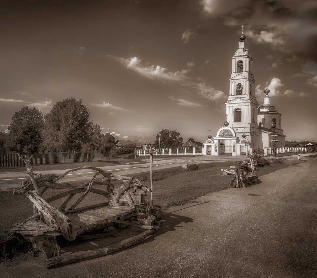 фото "Село" метки: путешествия, черно-белые, 