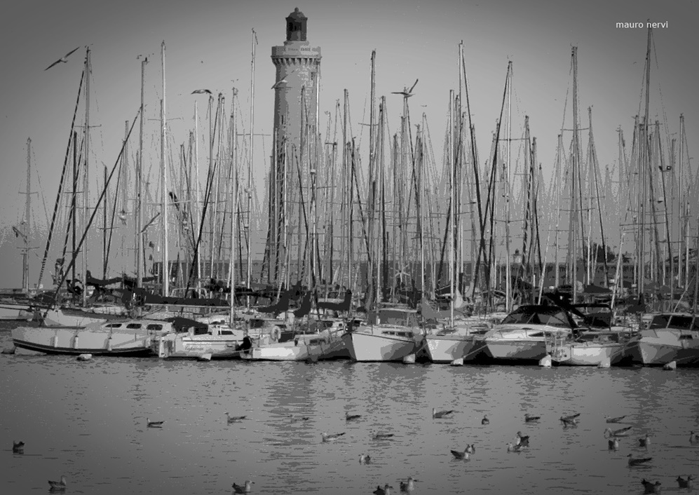 photo "in the port" tags: black&white, 