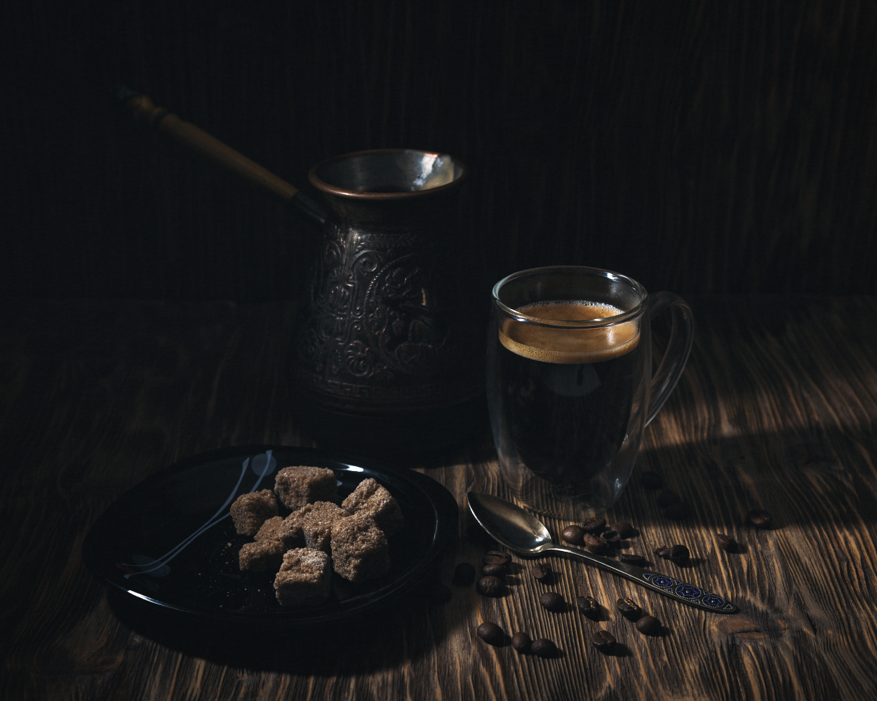 photo "Coffee Still life" tags: still life, Кофе, блюдце, сахар, турка, чашка