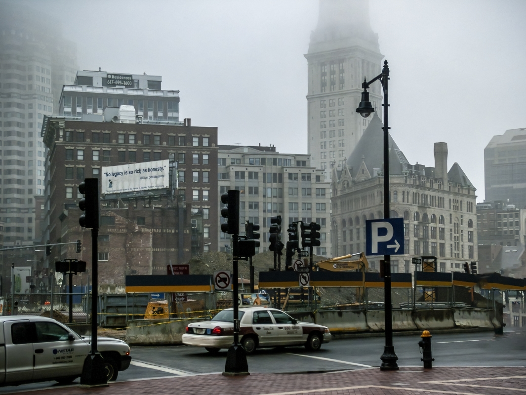 photo "Boston in the Fog" tags: architecture, 