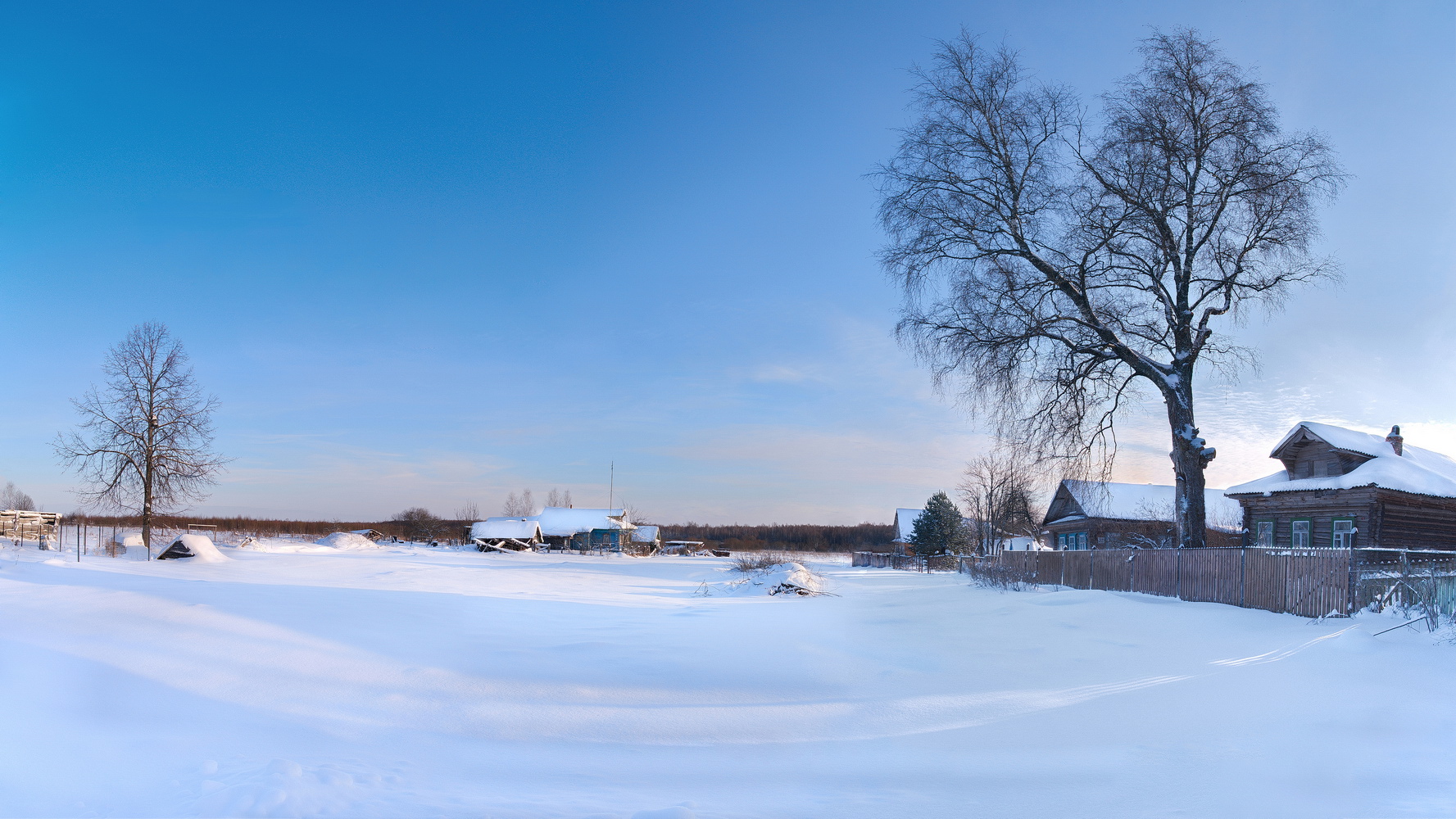 photo "***" tags: landscape, nature, snow, winter, деревня