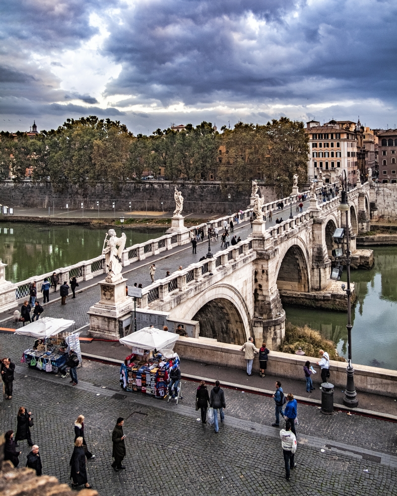 фото "Мост святого ангела, Рим" метки: архитектура, 