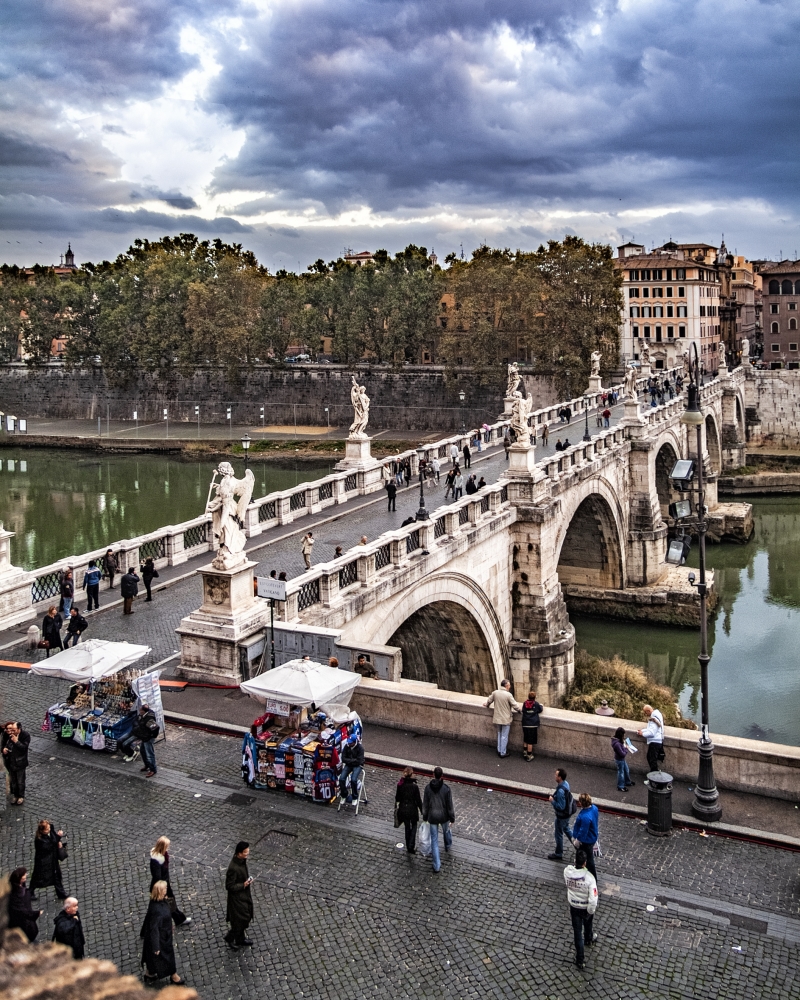 photo "Ponte Sant'Angelo, Rome" tags: architecture, 