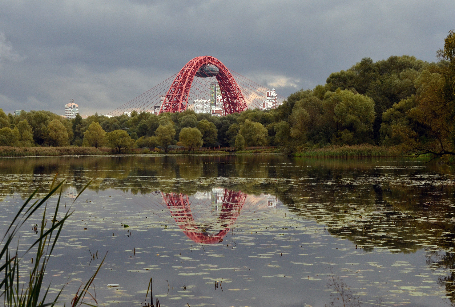 фото "Живописный мост (Москва)." метки: пейзаж, Москва, Серебряный Бор, мост