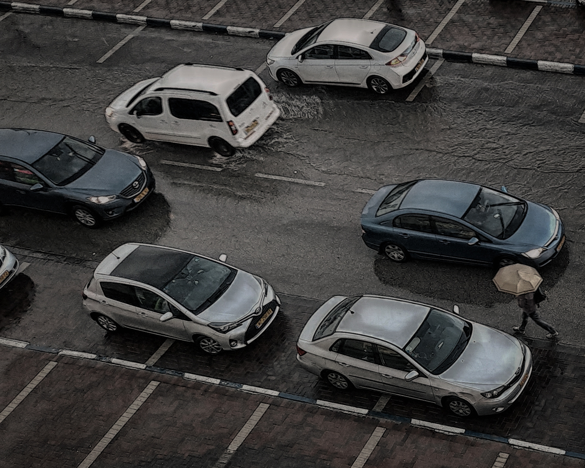 photo "Rain... Top view." tags: travel, street, 