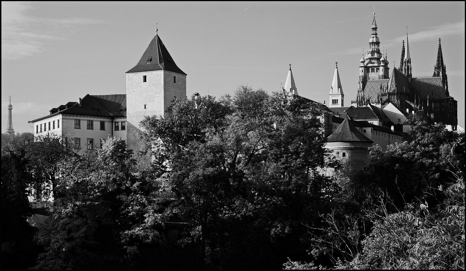 photo "Пражский Град" tags: black&white, architecture, Prag, Prague, Praha