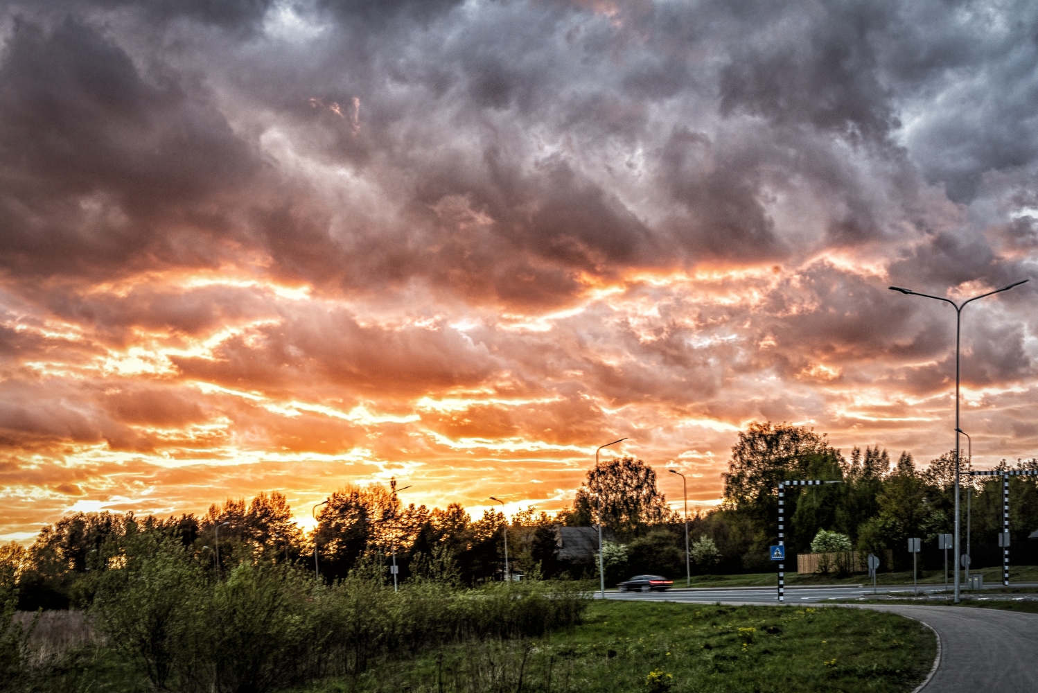 photo "Sunset on the Outskirts of the City" tags: landscape, 