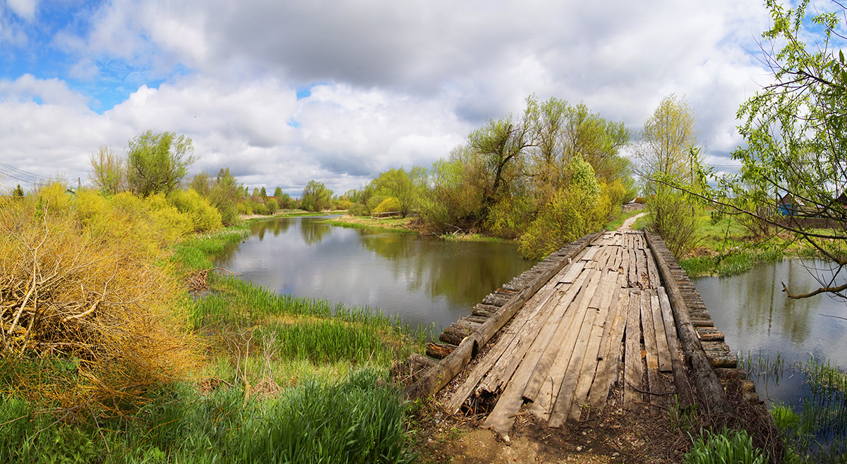 photo "***" tags: landscape, spring, village, мостик