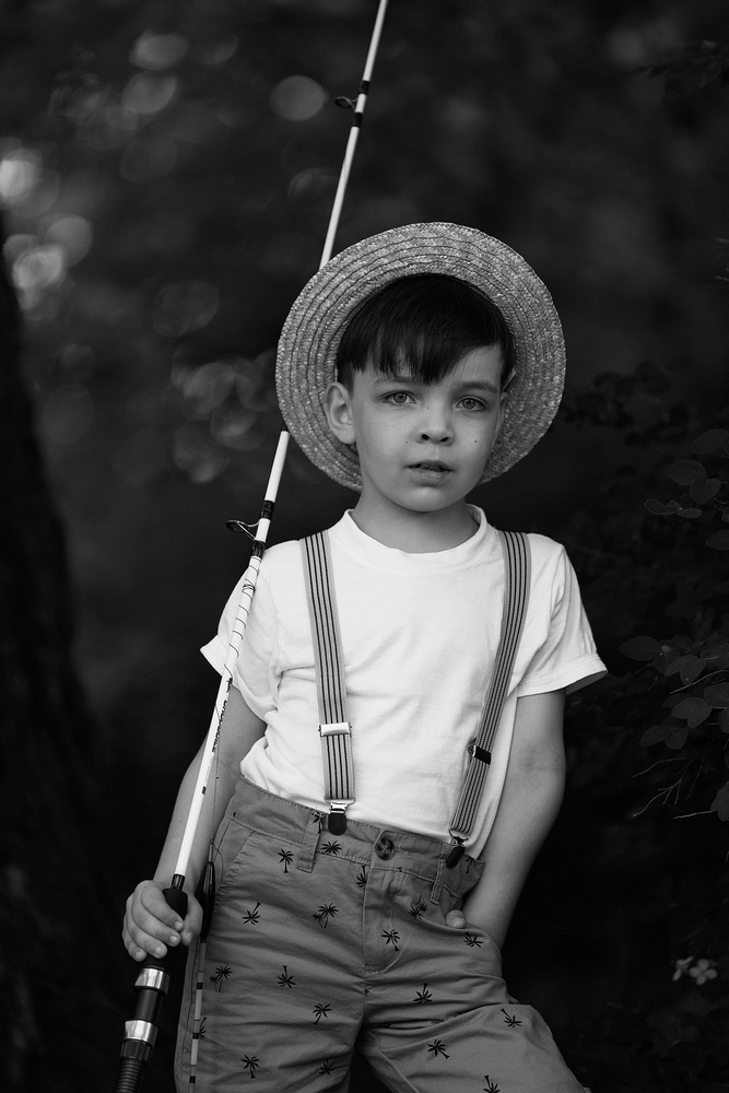 photo "***" tags: portrait, children, summer, sunset, рыбачок