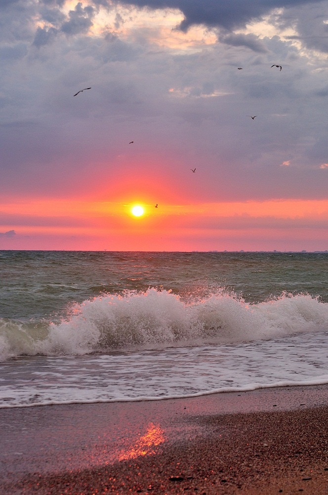 фото "Морской бриз" метки: пейзаж, путешествия, природа, Евпатория, Черное море, закат