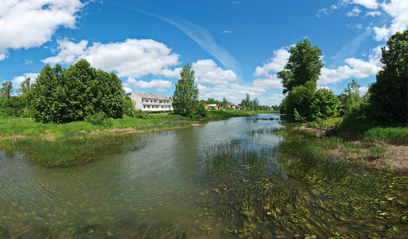 photo "***" tags: landscape, city, Kashin small town., Kashinka river, г. Кашин, р. Кашинка