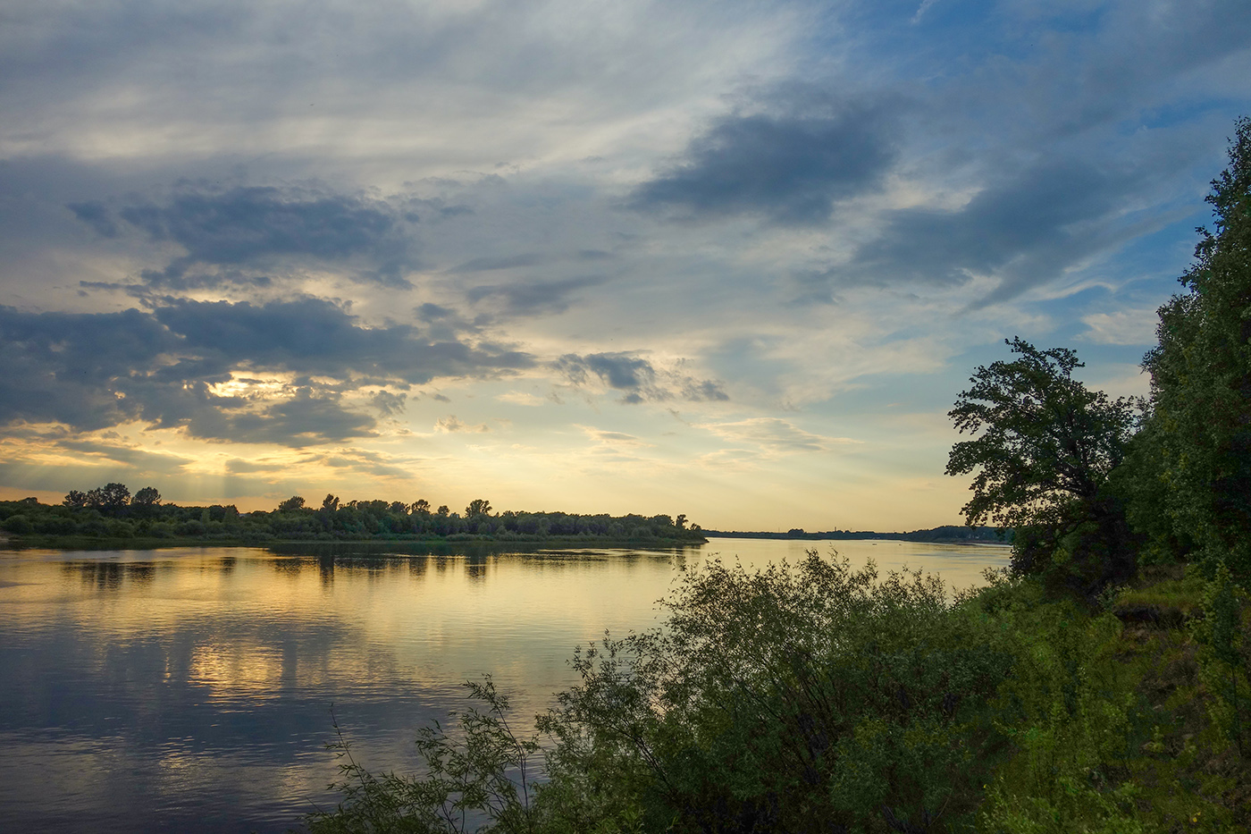 photo "Sunset on the Volga" tags: landscape, summer, sunset, волга