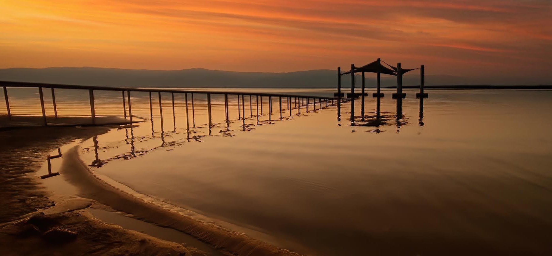 фото "Рассвет на Мертвом море" метки: панорама, вода