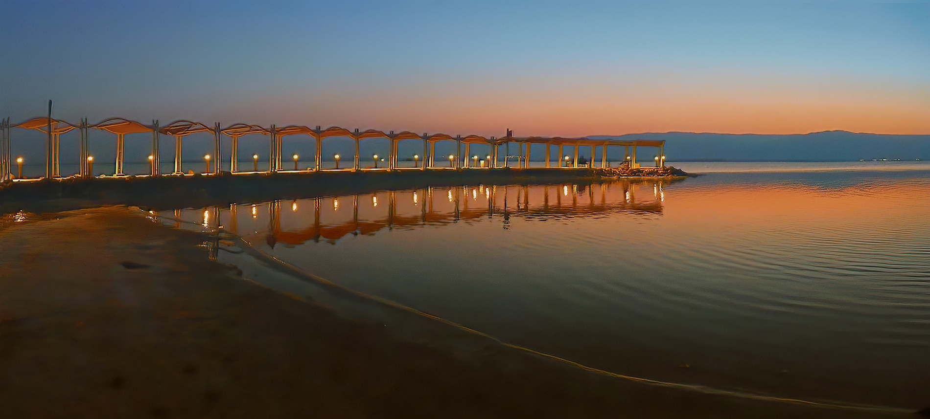 фото "Рассвет на Мертвом море" метки: панорама, лето
