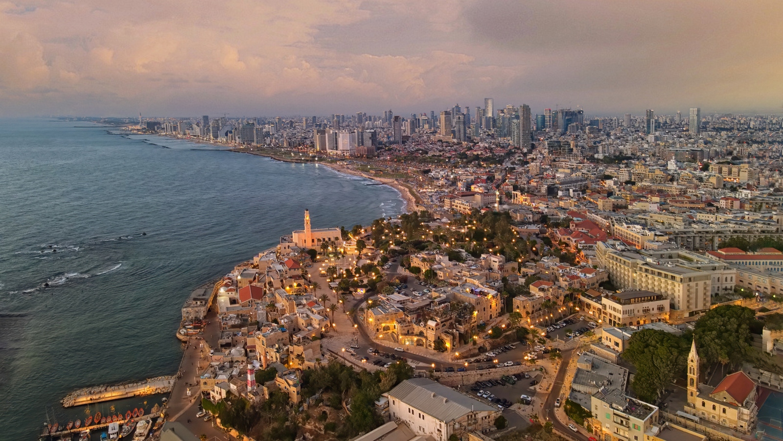 фото "Вид на Тель-Авив с Яффо" метки: панорама, Яффо