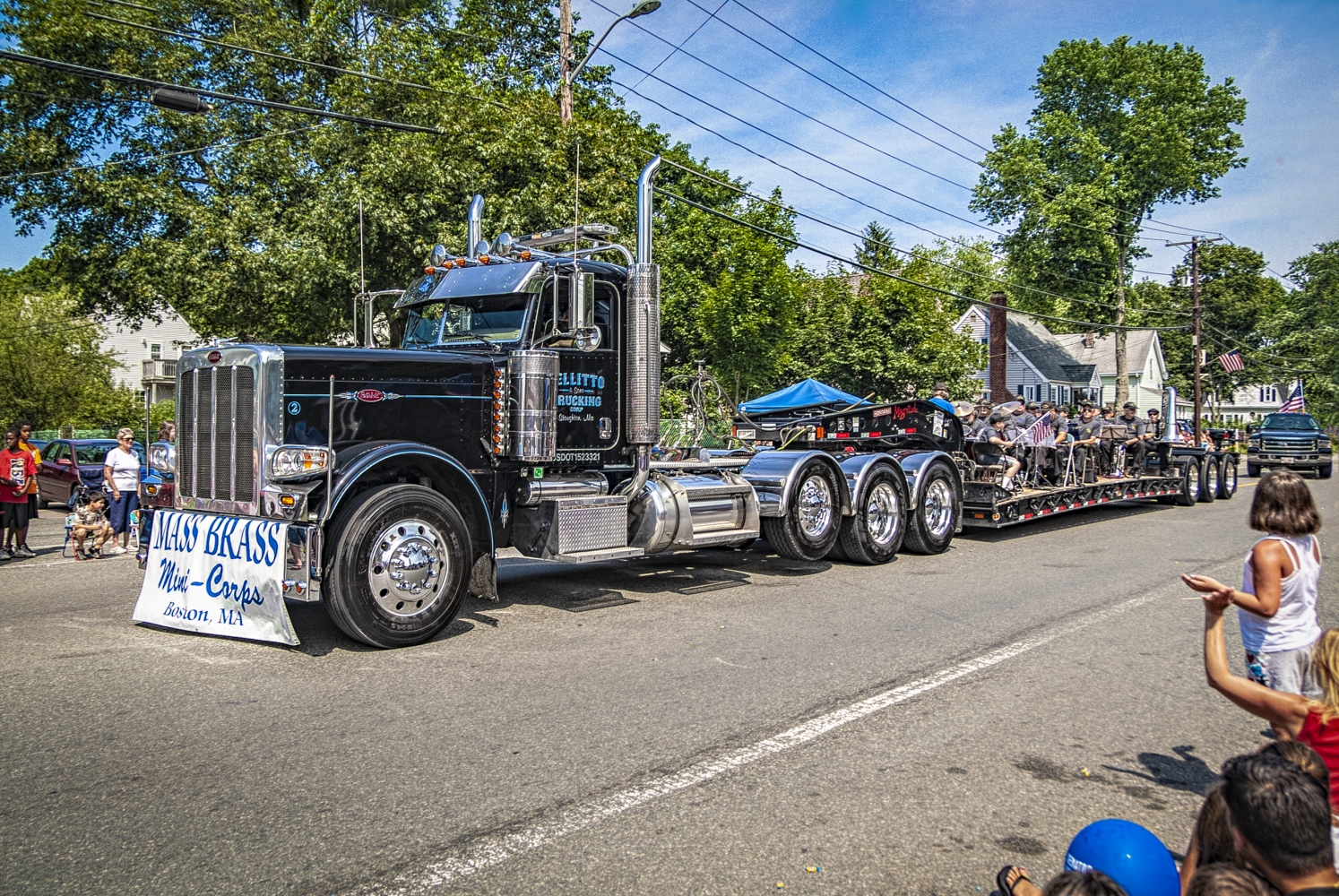 photo "Brass Band on a Truck Platform" tags: misc., 
