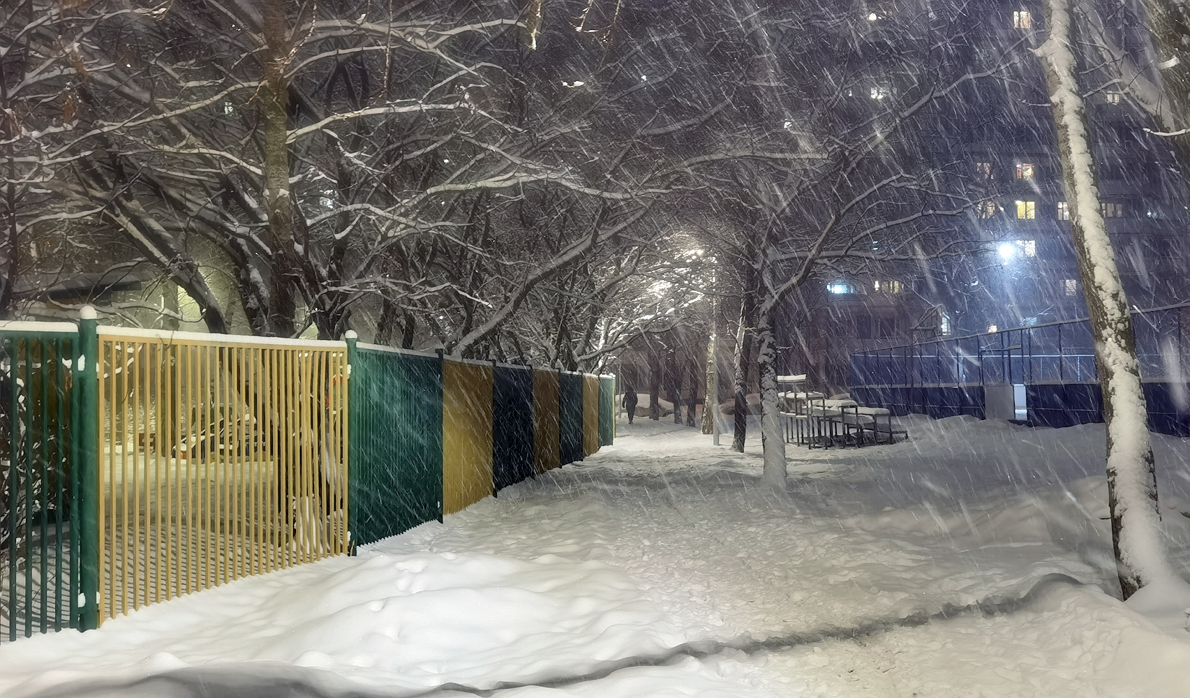 фото "Снежный вечер..." метки: стрит-фото, город, фото с телефона