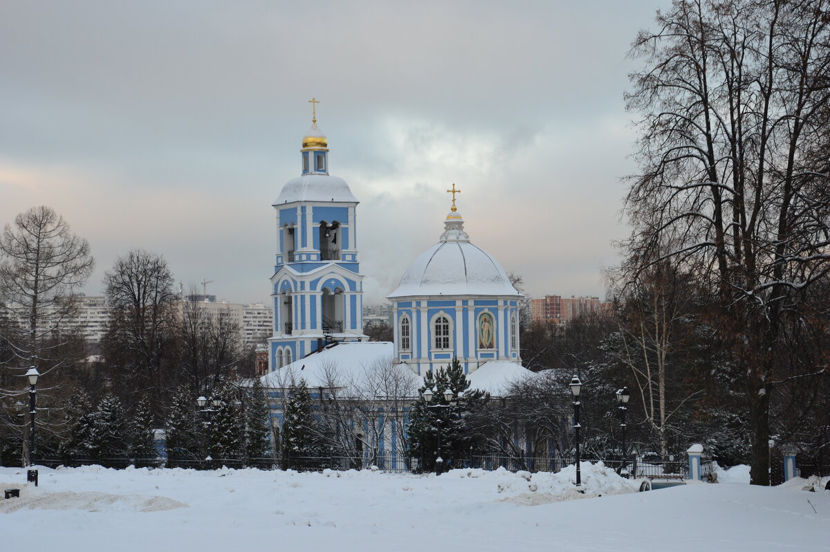 photo "***" tags: architecture, Moscow, park, winter, Царицыно, церковь