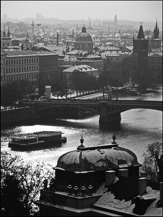 фото "Зимняя Прага" метки: черно-белые, Prag, Praha, Прага