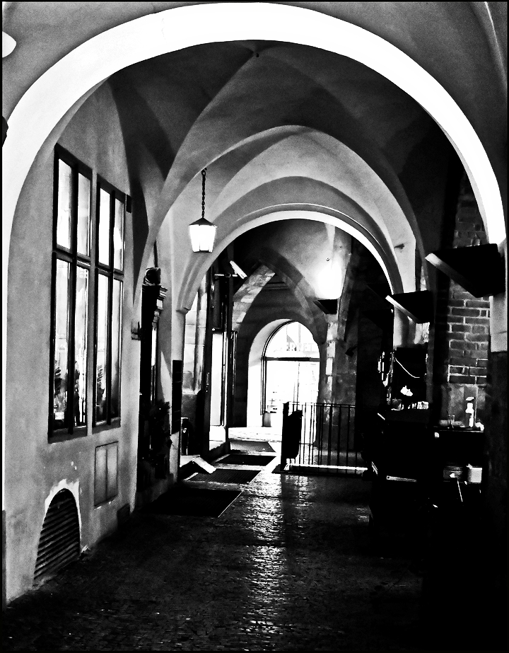 фото "Ночная аркада-4" метки: черно-белые, Prag Prague Praha