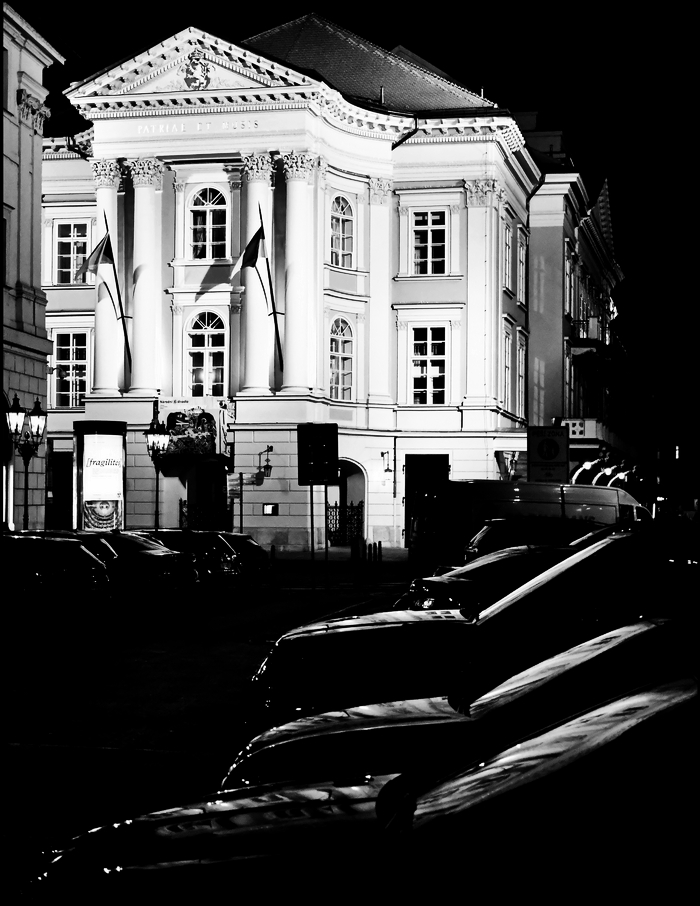 фото "Ночная атмосфера-19" метки: черно-белые, Prag Prague Praha