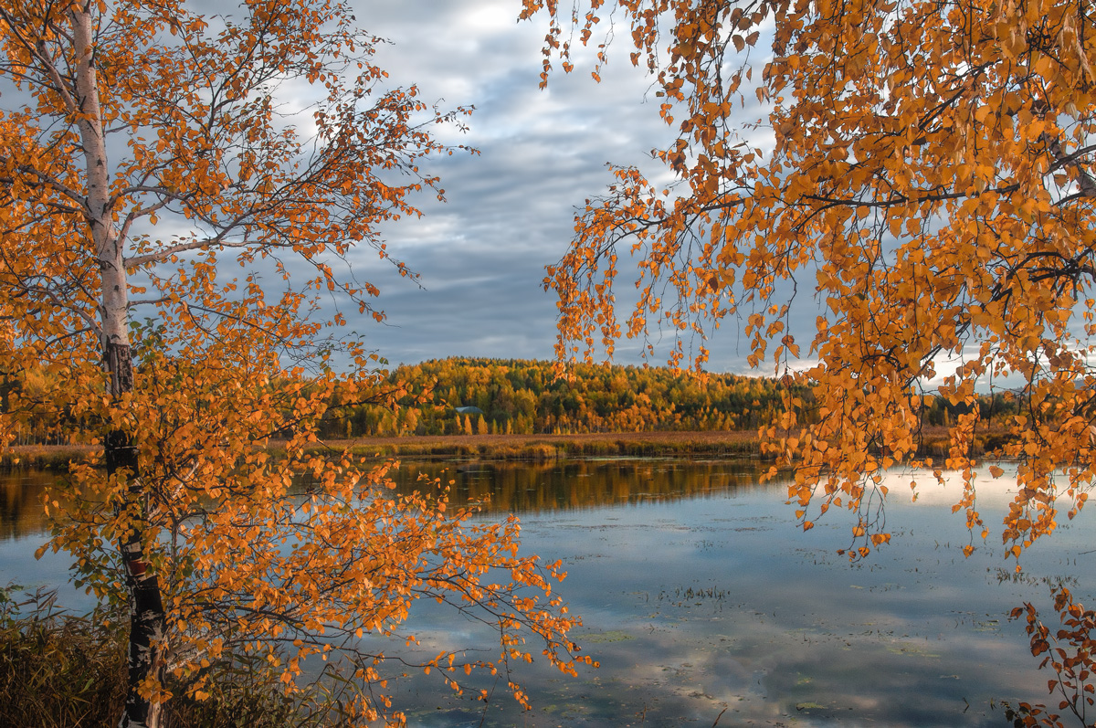 фото "Осенний вечер на озере" метки: пейзаж, 