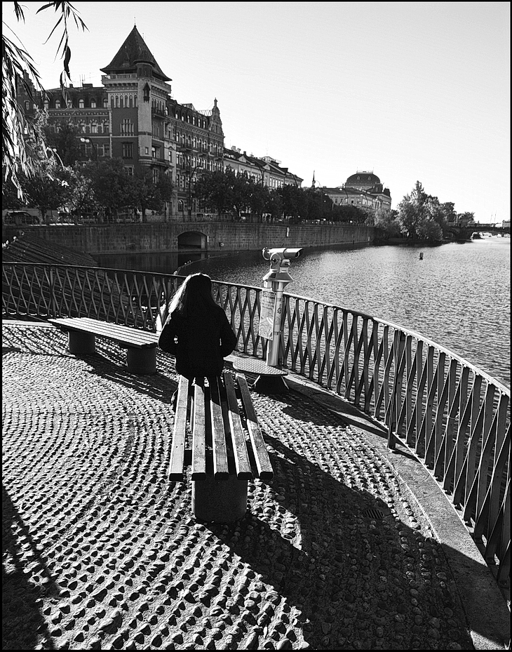 photo "У Влтаву-17" tags: black&white, Prag Prague Praha