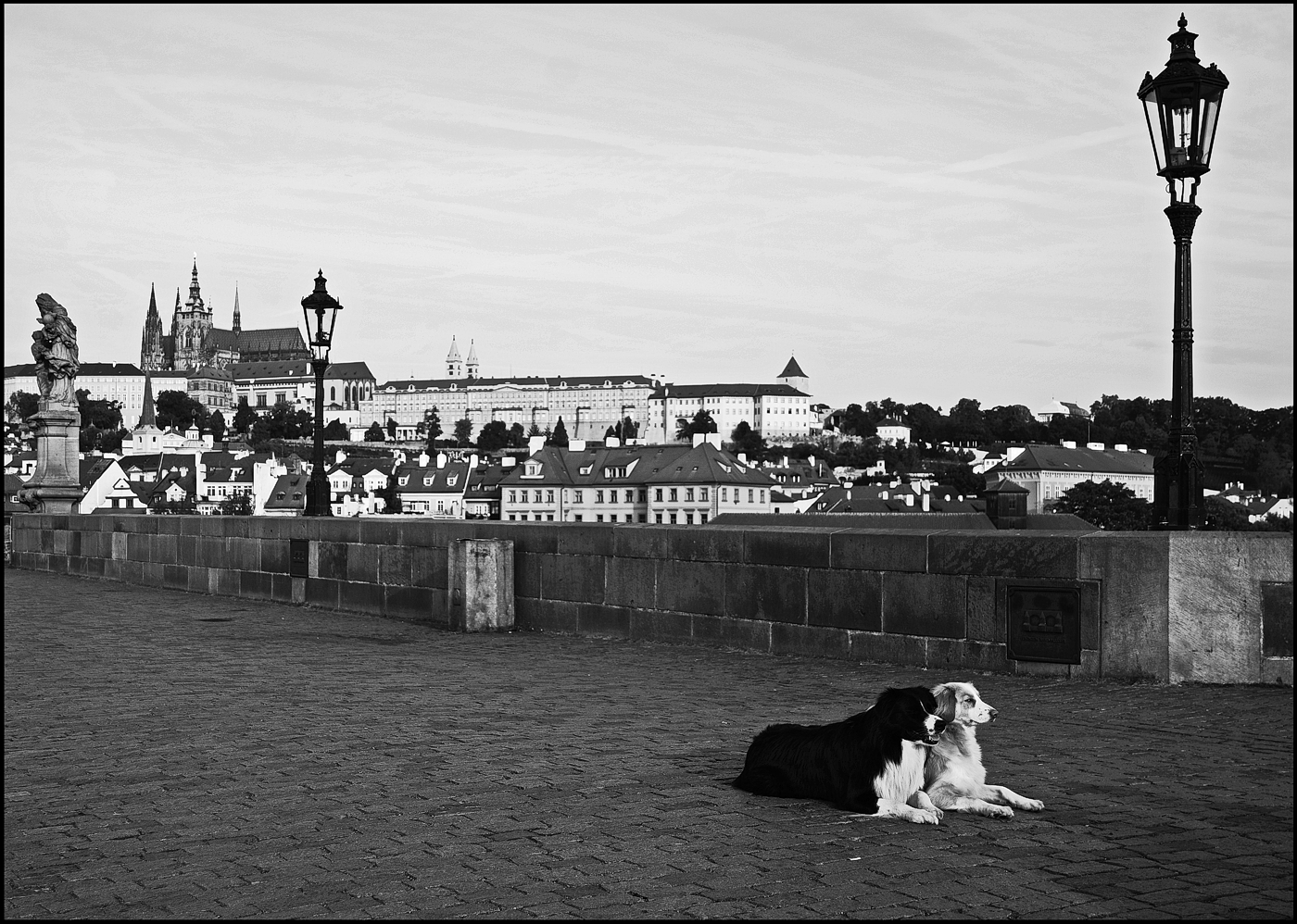 photo "На Карловом мосту-3" tags: black&white, architecture, Prag Prague Praha